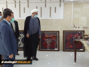 افتتاح نمایشگاه دست ساخته های دانشجویان با همکاری جمعیت هلال احمر ملایر به مناسبت هفته هلال احمر  7